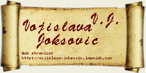 Vojislava Joksović vizit kartica